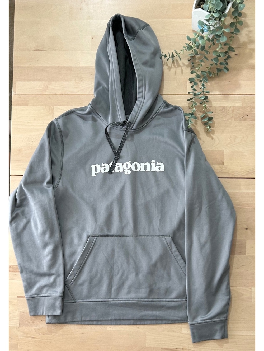 Patagonia Grey Technical Fleece Hoodie - Size M
